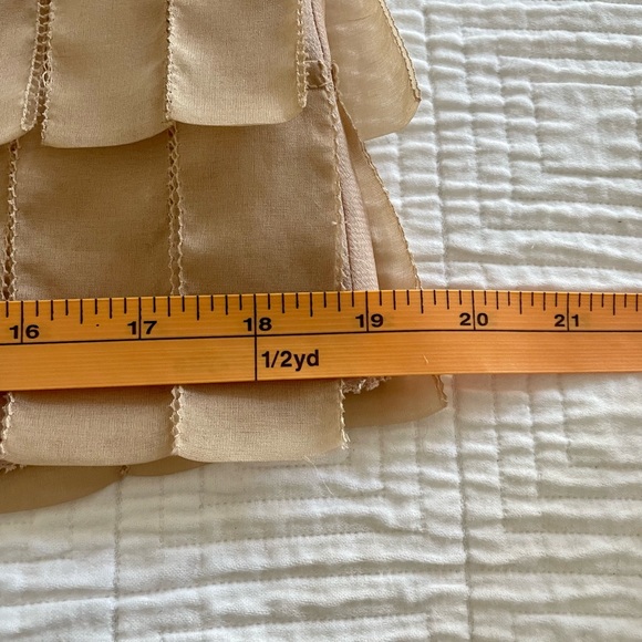 Beige Frilly Mini Skirt from JCrew Collection - Picture 5 of 10